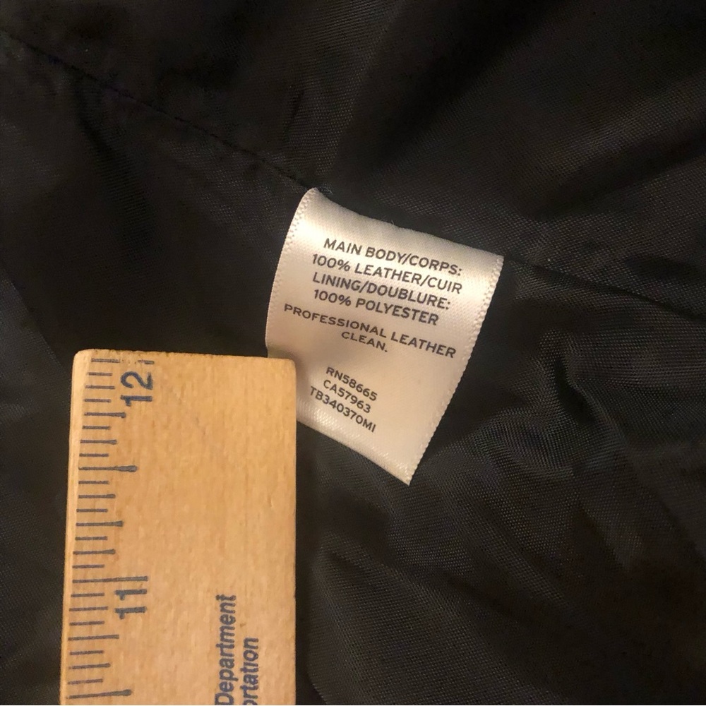 Treasure &Bond Black 100% Leather Vest Nordstrom Brand Biker Babe Women’s Small - Picture 12 of 14